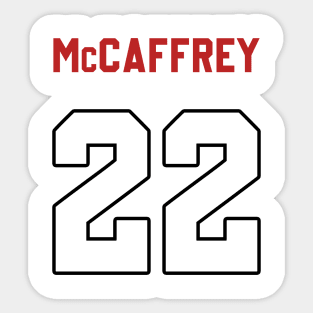 Christian McCaffrey Back Sticker